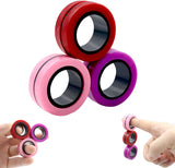 Anti-Stress Magnetic Rings Fidget Toys Magic Ringtools Children Finger Spinner Adult Decompression