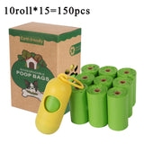150pcs Pet Dog Poop bag biodegradable garbage Bags For dogs cats animal Outdoor Clean Pets dog products Green/blue