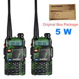 2pcs Real 8W Baofeng UV-5R Walkie Talkie UV 5R High Power Amateur Ham CB Radio Station UV5R Dual Band Transceiver 10KM Intercom