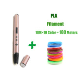 Lihuchen 3D Pen RP900A DIY 3D Printing Pen Support  ABS/PLA Filament 1.75mm Creative Toy Gift For Kids Design Drawing