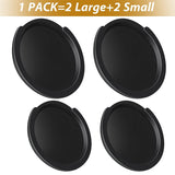 4 Pieces Guitar Sound Hole Cover Rubber Acoustic Screeching Halt Soundhole Cover for 38/39/40/41 Inch Acoustic Guitar