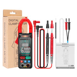 ST211 ST212 Digital Clamp Meter Multimeter AC DC Volt Amp Ohm Cap NCV Tester 0.2A~400A 0.5V~600V Black Red