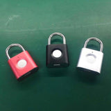Mini Smart Fingerprint Padlock USB Recharge Waterproof Electronic Lock Keyless Anti-theft Security Door Lock Luggage Suitcase
