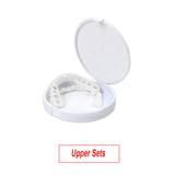 Wholesale 10 Sets False Teeth Smile Veneers Silicone Whitening Fake Tooth Smile Veneer Cosmetic Denture Brace Cover Upper Lower