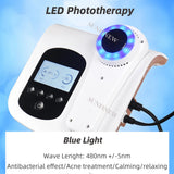 3 in 1 Hot Cold Photon Rejuvenation Facial Beauty Device Red Blue Light Skin Lifting Firming Massage Cool Warm Hammer V-face New
