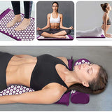 Acupressure Massager Mat Head Neck Back Pain Relief Foot Massage Cushion Pillow Yoga Spike Mat Acupuncture pad Needle Massager