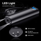 12V 150PSI Portable Car Air Compressor Mini Inflatable Electric Pump for Car Bicycle Rechargeable Pump With LED Emergency Light