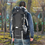 50l & 60L Waterproof Hiking Backpack Woman Outdoor Trekking Camping Bag Army Man Hunting Mountain Backpacks Rain Cover Rucksack