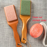Durable Rasp Foot File Cracked Heels Tool Wood Handle Exfoliating Pedicure Pumice Stone Scrubber Professional Callus Remover