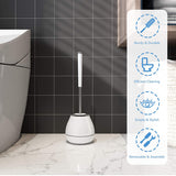 Rubber Head Frame Cleaning Brush For Bathroom Wall-mounted Household Floor Cleaning Bathroom Accessories Toilet Brush Holder