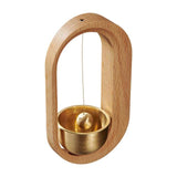 Solid Wooden Wind Chimes Solid Durable Natural Hand-processed And Polished Exquisite Brass Desk Doorbell Widely Used In Home