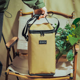 10L Camping Lantern Storage Bag Large Capacity Opening Zipper Light Bag Outdoor Canister Gas Tank Storage Bag Carrying Case