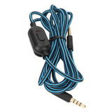 Gaming Headset Cable Woven Earphone Cord with Volume Control and Mute Switch for Logitech G Pro/G Pro X/G433/G233 Headphone
