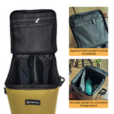 10L Camping Lantern Storage Bag Large Capacity Opening Zipper Light Bag Outdoor Canister Gas Tank Storage Bag Carrying Case