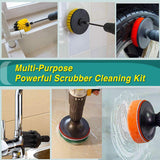 Electric Drill Brush Set Scrub Pads Sponge Power Scrubber Brush Cleaning Kit with Scrub Pads Drill bit Extender car accessories