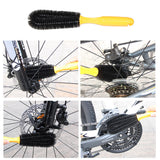 6pcs Professional MTB Mountain Road Bike Cleaning Tools Set Portable Tire Chain Crankset Gap Wheel Cleaner Brush