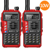 2PCS BaoFeng UV-S9 Plus 10W Dual Band Two-Way Radio (136-174MHz VHF &amp; 400-520MHz UHF) Support USB Charging Walkie Talkie