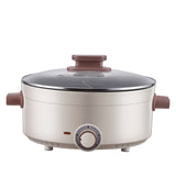 220V 4L Household Electric HotPot Cooker 2 Flavor Hot Pot Non-stick Multi Cooker Portable Electric Cooking Pot