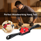 9 Inch Spoke Shave Plane with Adjustable Cutting Depth Metal Blade Multifunction Wood Manual Planer Woodworking Hand Tool
