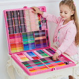 168/288pcs Art Set Painting Watercolor Drawing Tools Art Marker Brush Pen Supplies Kids For Gift Box Office Stationery
