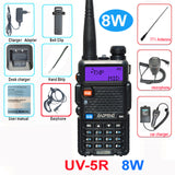 Original Baofeng UV 5R 10KM CB Ham Radio Station Two-way Amateur VHF Powerful 8W /5W UV-5R Walkie-talkie Hunting Radios