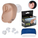 K80 Ear Hearing Aid Sound Amplifier with Ear Wax Spoon Cleaning Brush Battery Storage Case for Adults & Seniors