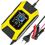 7A 12V 7-Stage Digital Display Automatic Smart Fast Battery Car Motorcycle Pulse Repair Charger Lead Acid Battery Charger