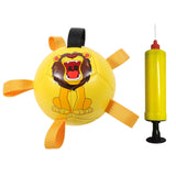 Dog Toys Interactive Pet Football Toys with Grab Tabs Dog Outdoor Training Soccer Pet Bite Chew Balls for Dog Accessories