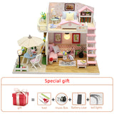Diy Dollhouse Kit Miniature Building Wooden House Model Japanese-style Sushi Shop Kids Toys Adult Gift Big Doll House Furniture