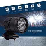 7800LM 6PCS  Chips LED Motorcycle Headlight Fog Spot HeadLamp Spotlight Waterproof Motorbike Bulb for Suzuki/Honda
