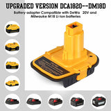 2Pcs M18D Converter For Dewolt 18V/20V For 18V Li-Ion Battery Work For Dewalt 18V Nicad &amp; Nimh Power Tool