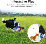 LVTUBANLV Dog Chew Balls Exercise Toy Outdoor Dog Tug of War Toys Rebound Flying Disc Ball Reward Toy Dog for Puppies Large Dog