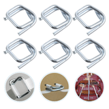 100Pcs Polyester Strap Adjuster Package Slides Buckle DIY Accessory (Silver)