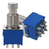 2 Pcs Guitar Effect Switches 9-Pin 3Pdt Guitar Effects Pedal &amp; 1 Pcs Guitar Effects Aluminium Stomp Box