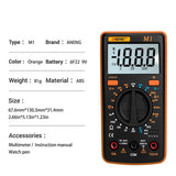 1Pcs ZT Digital Multimeters Portable AC/DC Ammeter Voltmeter Ohm LCD Display Backlight Multimeter Diode and Continuity Test