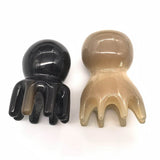 1Pcs Natural Yak Horn Octopus Comb Head Meridian Scraping Scalp Massage Brush Acupuncture SPA Gua Sha Therapy Massage Relax Tool
