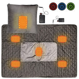 Electric Heated Blanket  Body Warmer USB Electric Heating Shawl Washable Thermostat Electric Heating Blanket Winter  Blanket