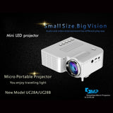 UC28C Home Projector Mini Miniature Portable 1080P Projection Mini LED Projector For Home Theater Entertainment