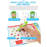 Sound Board Book for Kids Includes alphabet, fruit, person title, animal Children's Sound Book with Learning Pen Educational Toy