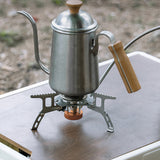 3500W Outdoor Camping Furnace Outdoor Gas Stove Picnic Barbecue Stoves Windproof Cooking Metal Foldable Furnace