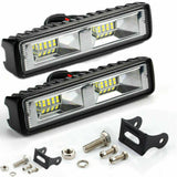 1 Pair 48W DRL LED Spot Flood Work Light Worklight 12V 24V Led Work Lights For Off Road Vehicle Lada Truck SUV ATV Car Trucks
