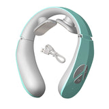 Portable Neck Massager Cervical Massager for Neck Relaxation Pain Relief 12 Massage Modes 15 Levels Intensity Built-in Battery