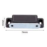10Pcs Metal 74*25mm Door Magnetic Catches Kitchen Cupboard Wardrobe Cabinet Latch Catch Closure with 4 Screws Furniture Hardware