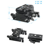 HDRIG Pro Shoulder Mount Bracket With Manfrotto Base Plate And Rosette Cheese Handle V-Lock Mount Power Adapter Lens Holder