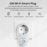 Sonoff S26 Wifi Smart Socket Schakelaa Plug App/Vocie Afstandsbediening Stopcontact Timing With Alexa Google Assistant IFTTT