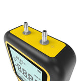 9V Digital LCD Manometer Differential Dual Port Air Pressure Meter HVAC Gas Tester
