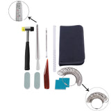 21pcs Professional Jewelry Making Tools DIY Mandrel Stick Finger Gauge Ring Size 67JE