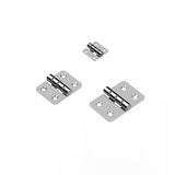 Door Connector Accessories Durable Furniture Home 4/6 Mounting Holes Stainless Steel Hinges Window Cabinet Jewelry Box
