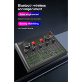 V9X PRO Sound Card,Audio Mixer for Live Broadcast Recording Phone Computer PC Live Recording Home KTV Voice Chat