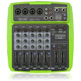 Wenyanwen 6-Channel Mixer Conference o USB Bluetooth Reverb o Processor Live Broadcast with Sound Card